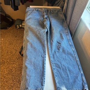 Rustler Men's Straight Blue Jeans